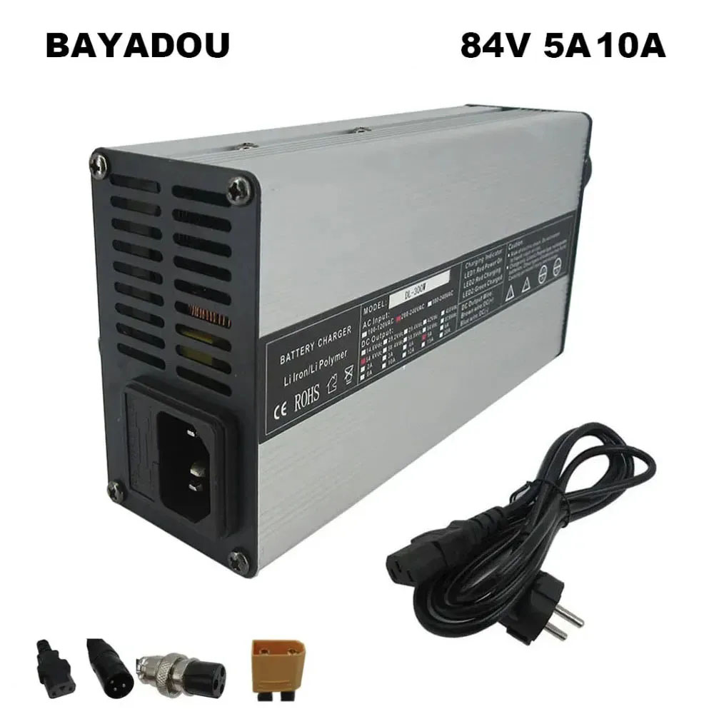 84V 20A Smart Charger - 72V 4A 5A 10A Lithium Smart