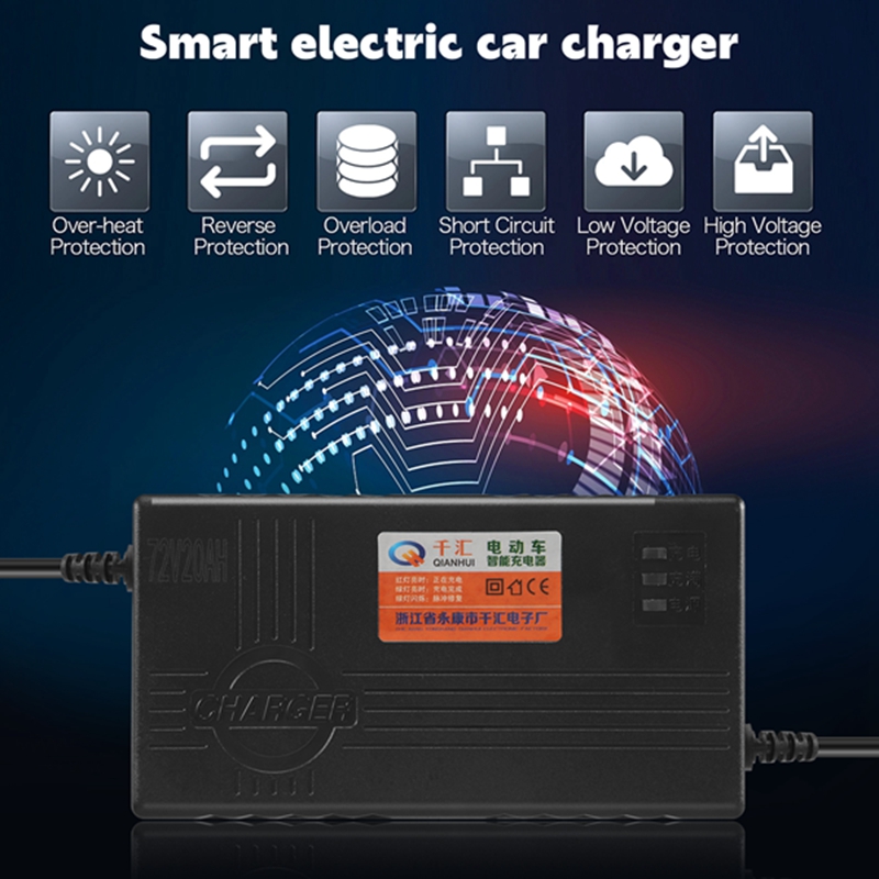 T82C Hot Sale-72V 20AH Motorcy - 84V 20A Smart Charger ulasan dan harga